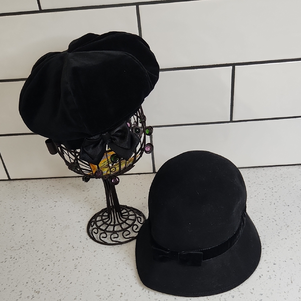 Gymboree 2 Black Cotton Hats